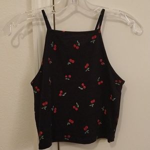 Never worn cherry crop top